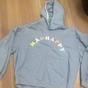 MadHappy Pastel Blue Logo Hoodie